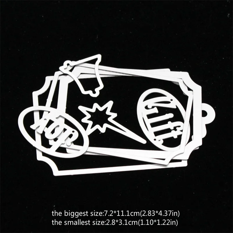 Металлические режущие штампы ZFPARTY для рукоделия скрапбукинга изготовления карт