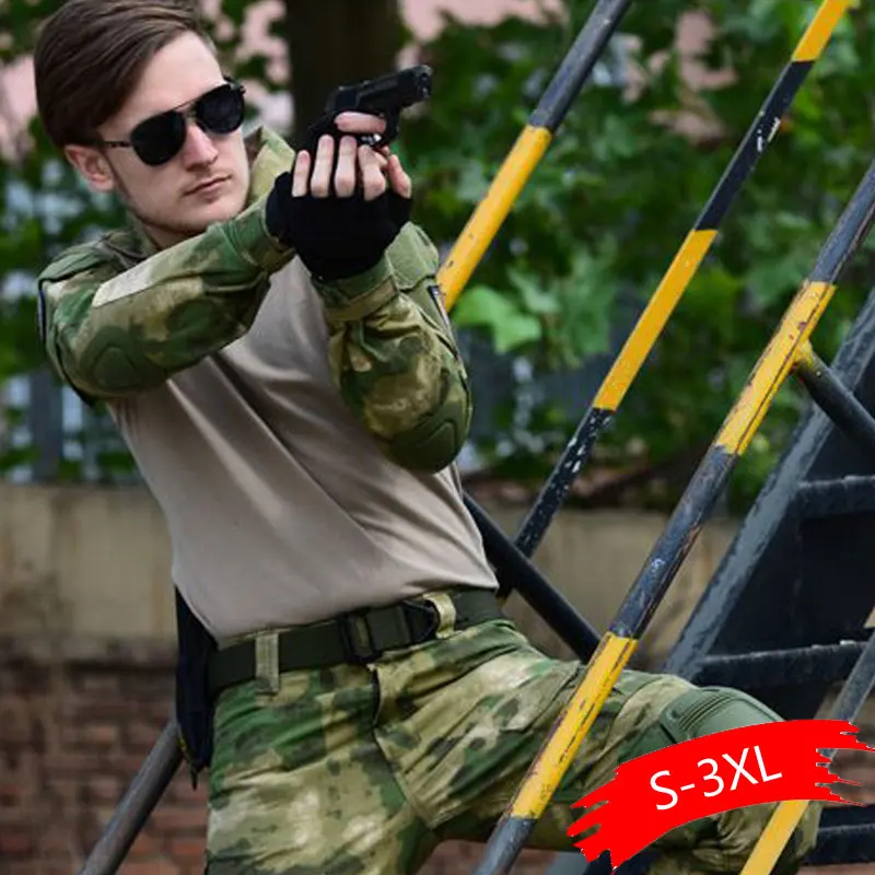 Женская камуфляжная Военная униформа мужская одежда армии США рубашка для