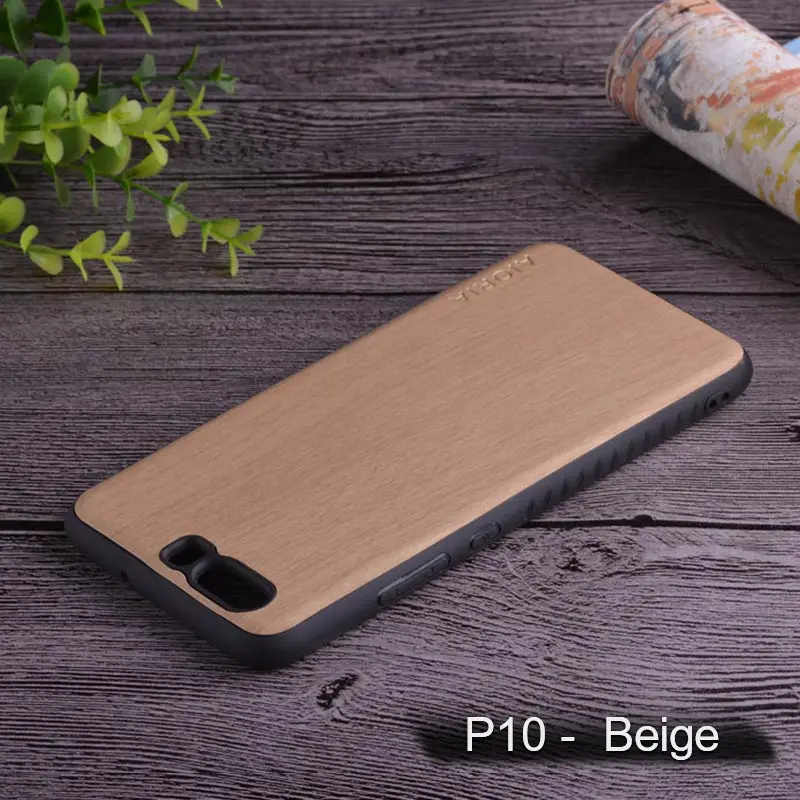 Beige Чехол с деревянным дизайном для huawei P10 Lite, мягкий ТПУ силикон и дерево, ПУ кожа, кожа, чехлы для huawei P10 Lite - Цвет: Beige