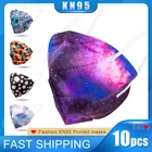 10 шт. 5 слоев KN95 FFP2 ртом маска для лица многоразовая маска индивидуальных специальных с индивидуальным принтом маска