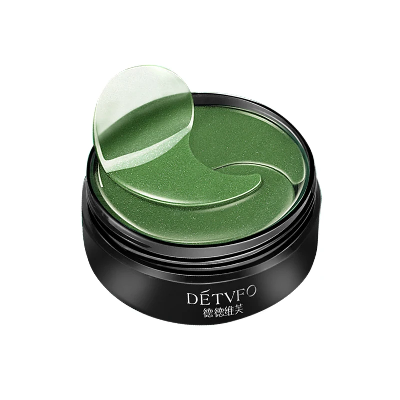 Зеленая маска для глаз с водорослями 60 таблеток коллаген в бутылках