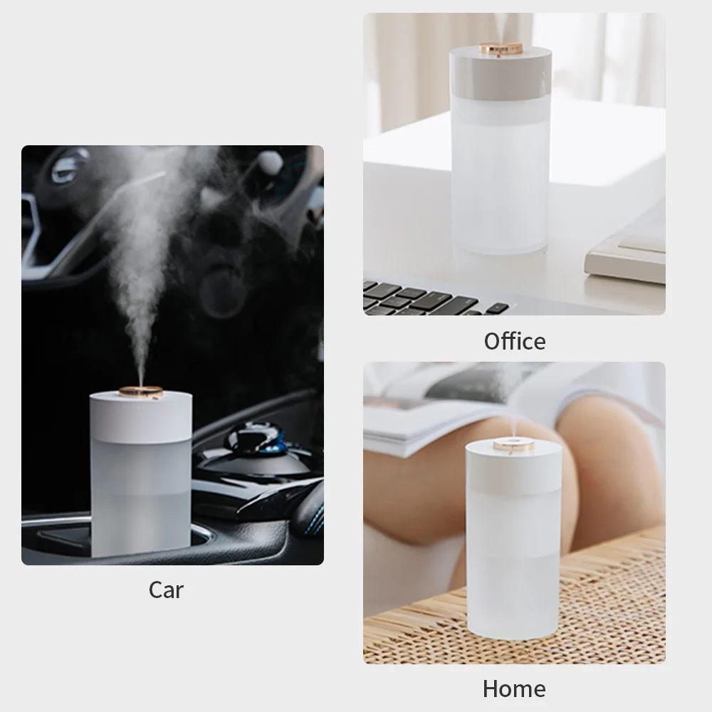 

350ML Air Purifier Humidifiers Skin Hydrating Sprayer Car Aroma Diffuser Home Night Light Aromatherapy Heavy Fog Humidificador