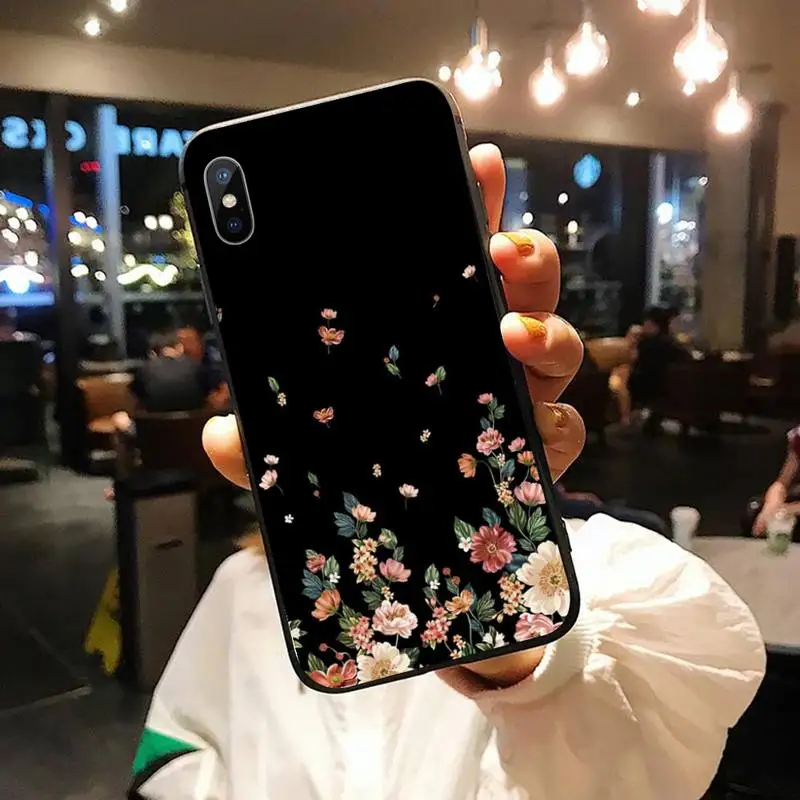 

Vintage flower retro art design high quality Phone Case funda for iPhone 11 12 pro XS MAX 8 7 6 6S Plus X 5S SE 2020 XR
