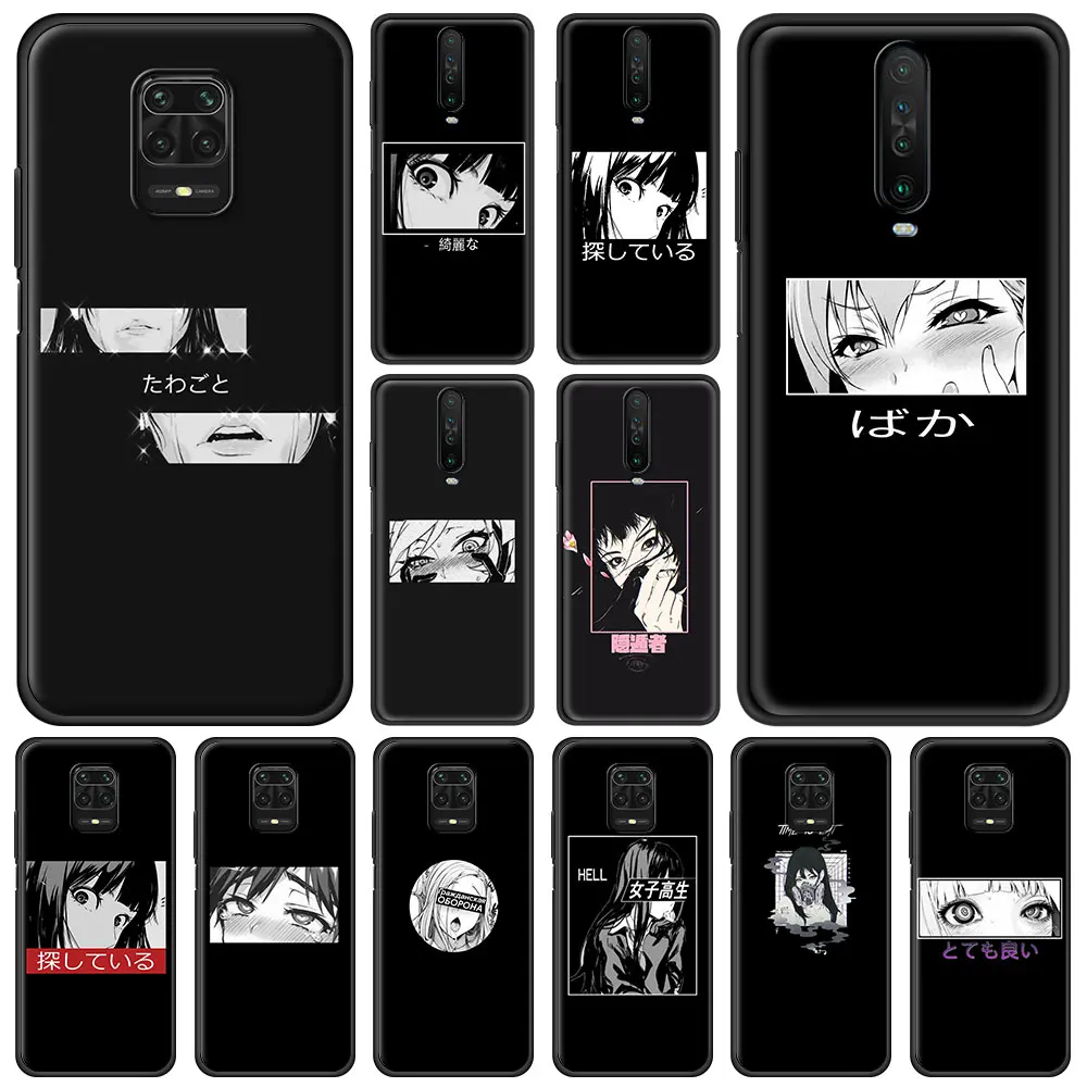 

Japanese Anime Aesthetic Fundas Phone Case For Redmi Note 7 8 8T 9 8A 9 9A 9C Note 9S 10 Pro Soft Silicon Shockproof Cover Bag