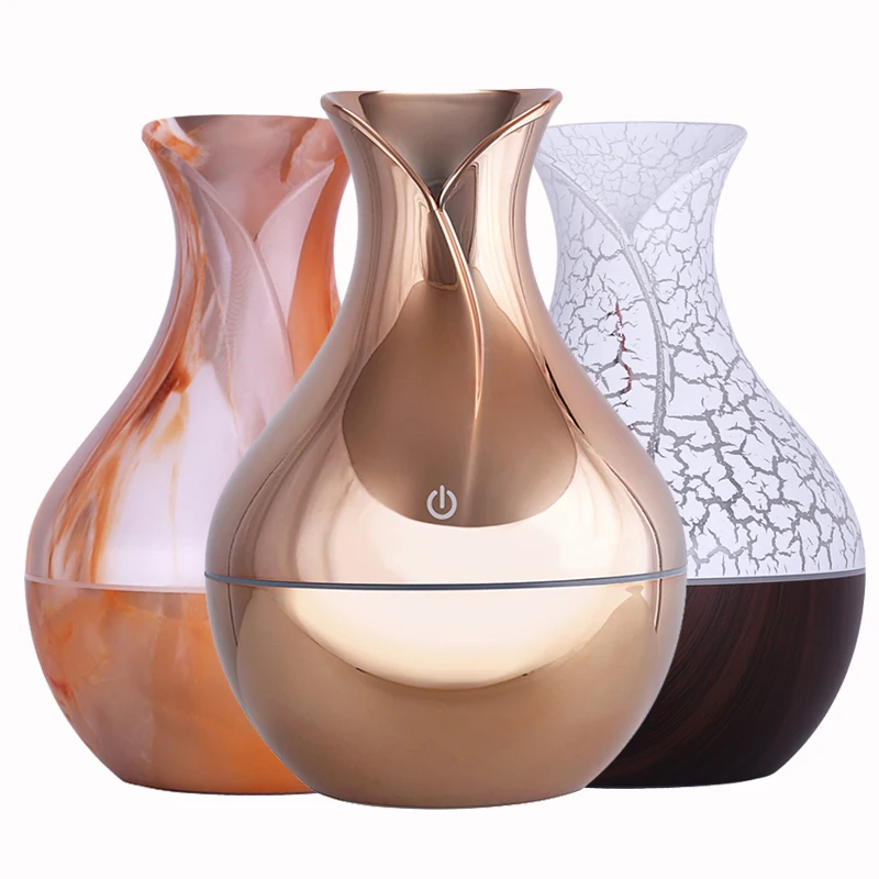 

130ML USB Aroma Diffuser Mini Ultrasonic Air Humidifier Wood Grain Atomizer Aromatherapy Essential Oil Diffuser for Home Office
