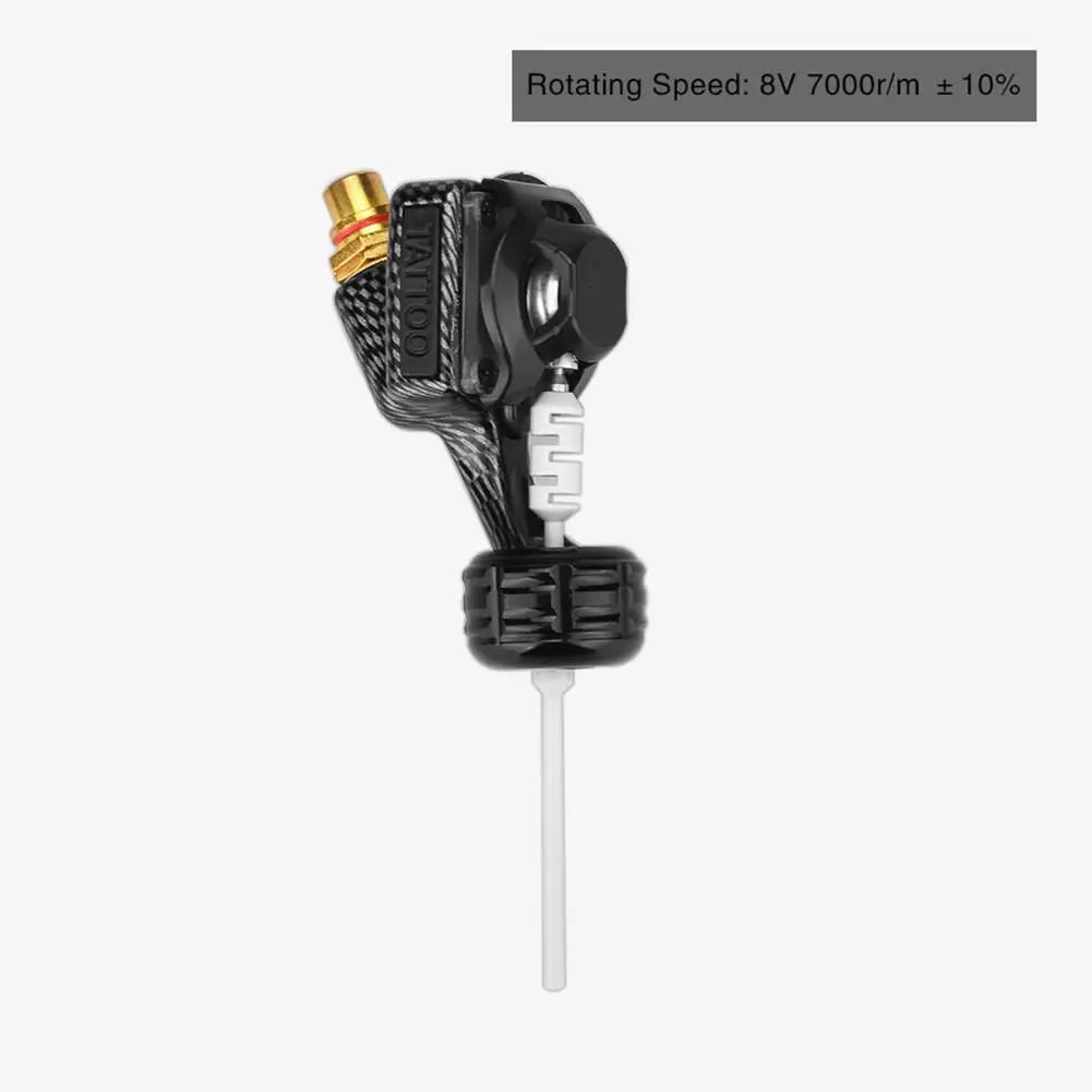 Черный узор роторная тату машина алюминиевая ручка|Тату-машинки| |