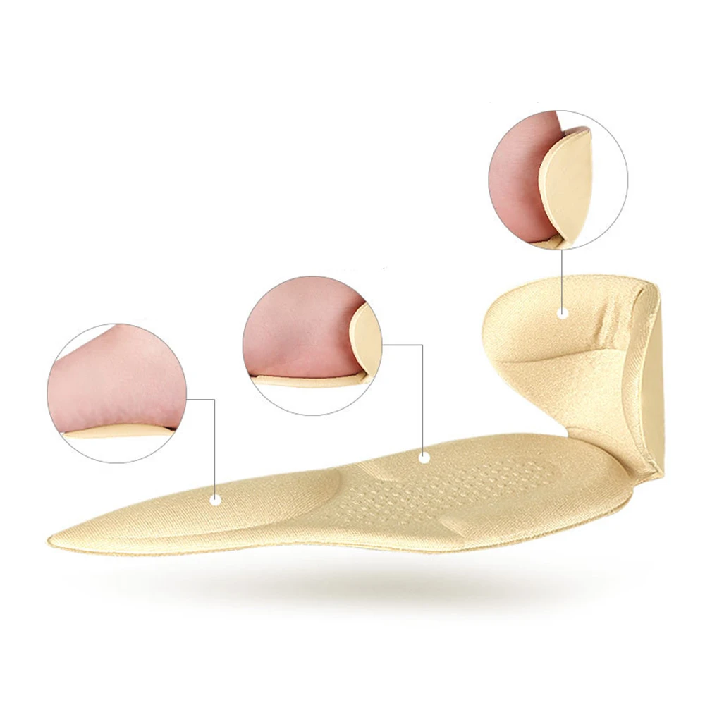 1 пара женские Т-образные ортопедические стельки на высоком каблуке | Красота и