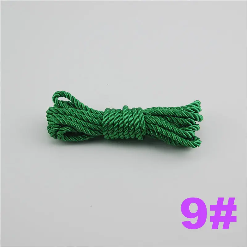 9 FASMILEY DIY Cord Jewelry findings 3 мм плетеный Канат мульти сплошной Цвет витая нить DIY аксессуары строка товарами на расстоянии до 20 м DS217 - Цвет: 9