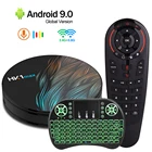 Приставка Смарт-ТВ HK1 MAX, Android 9,0, 2,4 ГГцтелефон, двойной Wi-Fi, четырехъядерный процессор RK3318, BT4.0, телеприставка, 4 Гб, 32 ГБ, 64 ГБ, 4K HD, телеприставка, медиаплеер