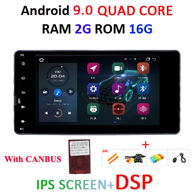 2 Din Android 9,0 4G+ 64G 8 ядерный автомобильный dvd Радио Видео gps аудио для Mitsubishi outlander lancer asx 2012 2013 obd2 DSP ips fm - Цвет: 2G16G IPS DSP canbus