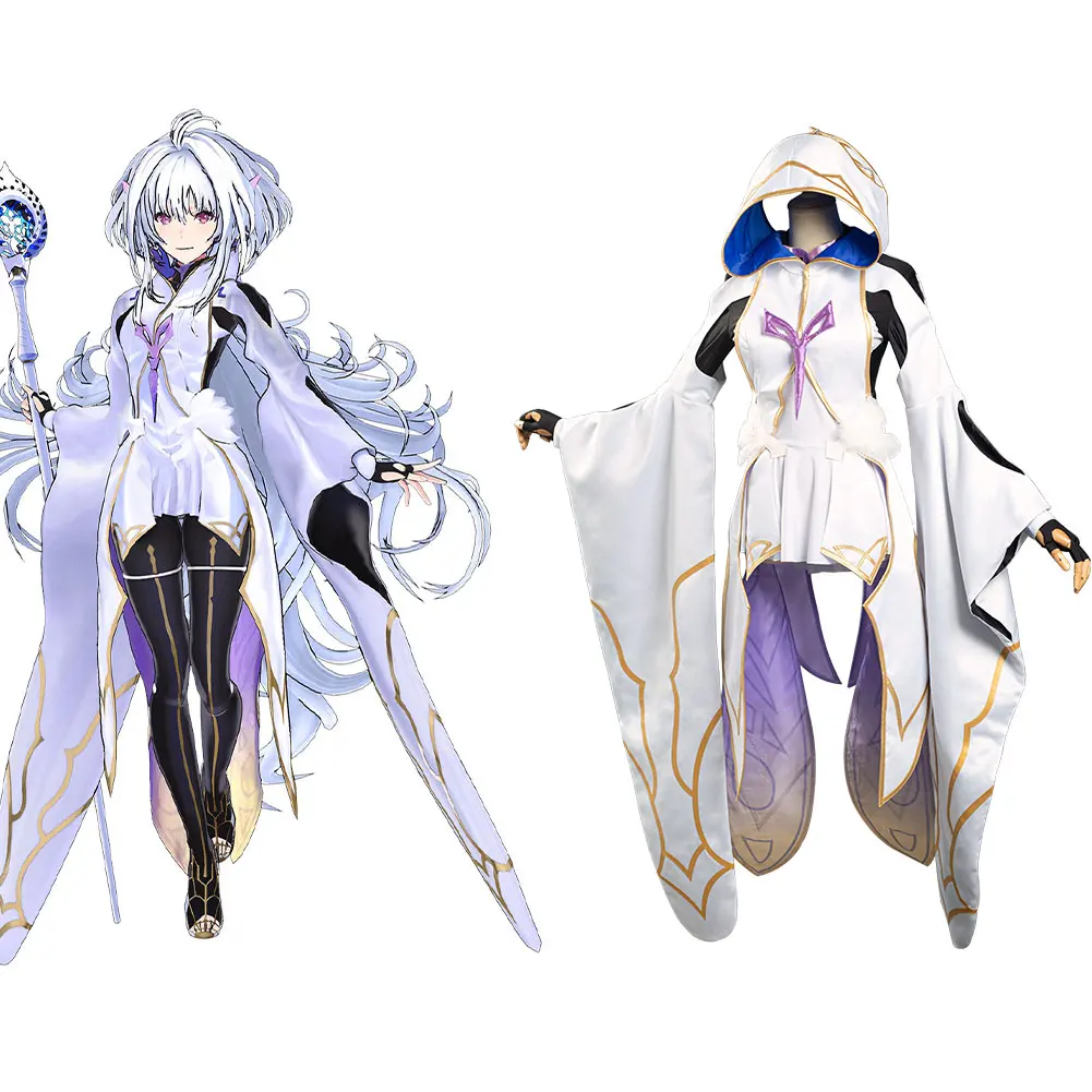 

Fate/Grand Order FGO Cosplay Merlin Costume Girls Women Uniform Suit Outfits Adult Halloween Carnival Fancy Dress