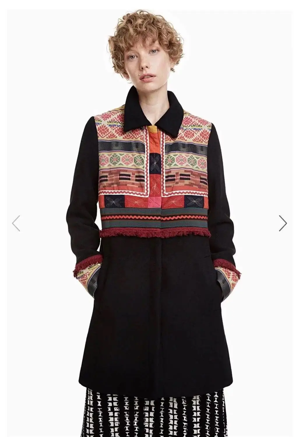 7 DESIGUAL Damen Mantel Jacke цветы дамы пальто куртка разнообразие - Цвет: 7