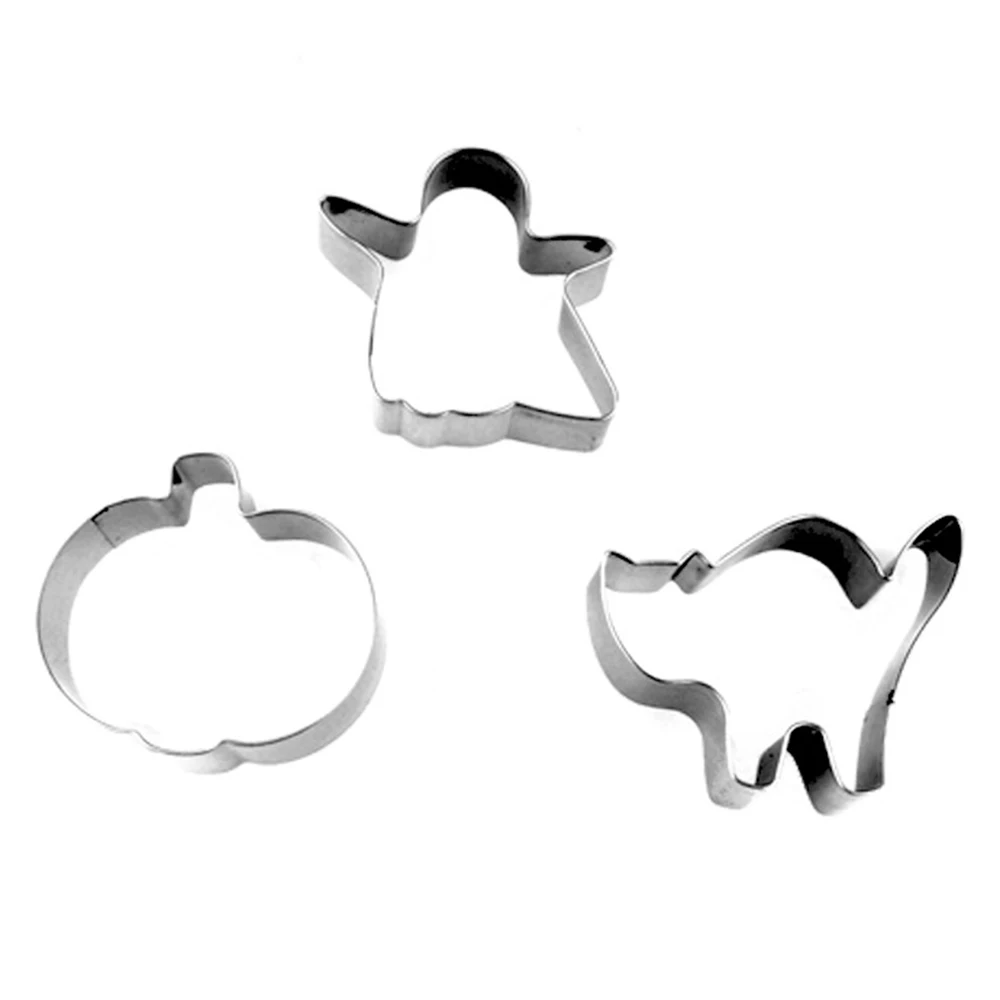 3 шт./компл. Хэллоуин Нержавеющая сталь печенье для нарезки печенья в виде тыквы