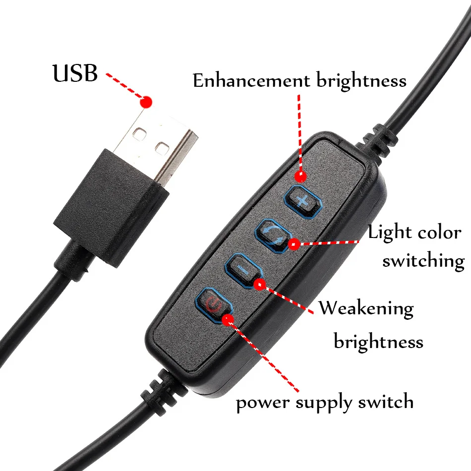 

LED Ring Light Photo Studio Camera Light Photography Dimmable Video light for Youtube Makeup Selfie with Tripod Phone Holder