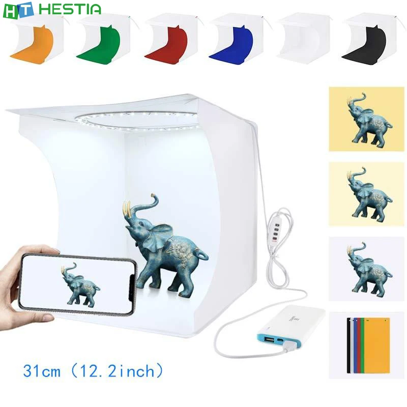 Кольцевая светодиодная подсветка Портативная фотостудия для камеры телефона