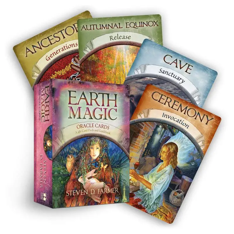 Волшебные карты Oracle Earth Magic: read Fate Tarot карточная игра для личного пользования настольная игра 48 карт и руководство New 7