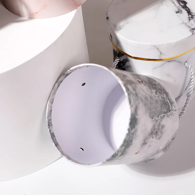 1 шт. круглая упаковочная бумага Подарочная коробка цветочный букет с крышкой и