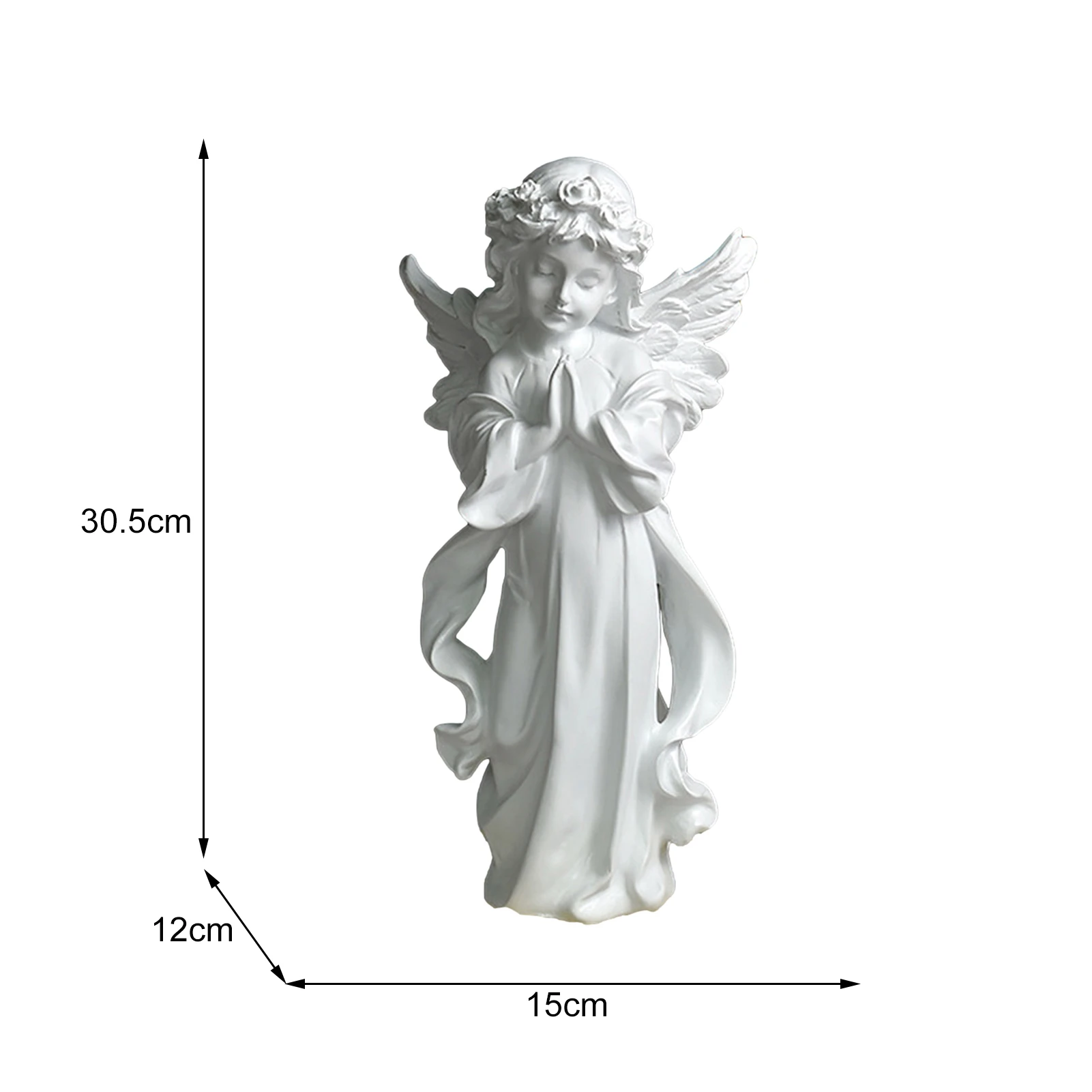

Winged Angel Statue Resin Desktop Decoration Crafts Sculpture