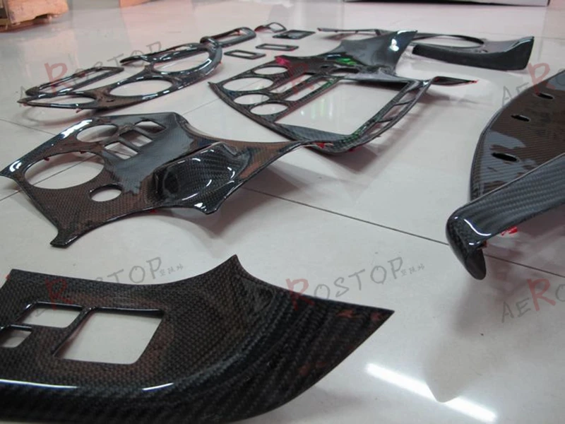 Карбоновое волокно с/без отверстий RHD ручная внутренняя отделка 13 шт. для SUPRA JZA80