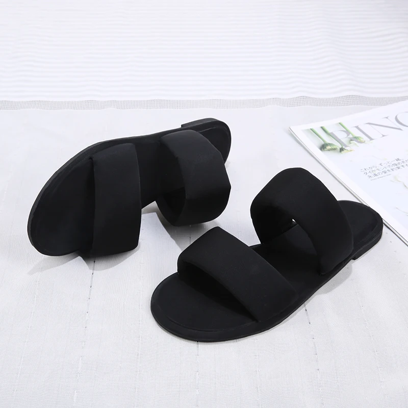 Женские летние пляжные шлепанцы сандалии на плоской подошве пляжная обувь с