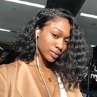 Женские вьющиеся передние парики на сетке 13X 4, передние парики на сетке, бразильские вьющиеся человеческие волосы