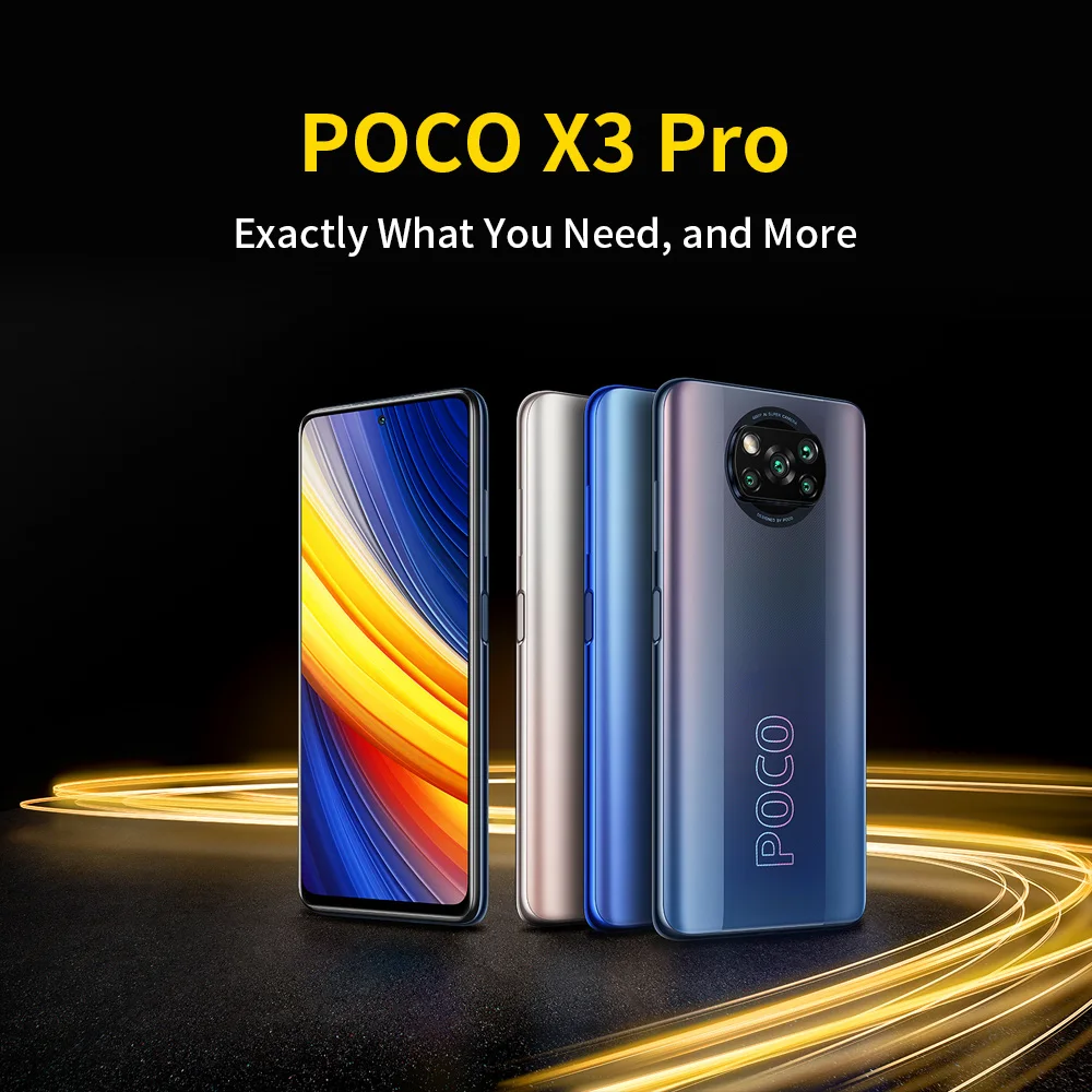 Смартфон POCO X3 Pro 6 ГБ + 128 ГБ/8 256 Android Snapdragon 860 120 Гц 5160 мАч 33 Вт зарядка четыре AI-камеры