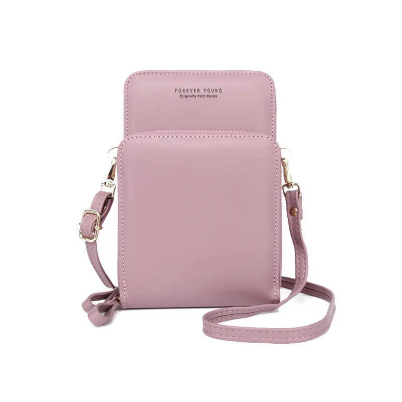 

New Women's Mobile Phone Bag of Vertical Versatile Double Layer and Large Capacity Multi-functional Single Shoulder Messenge Bag