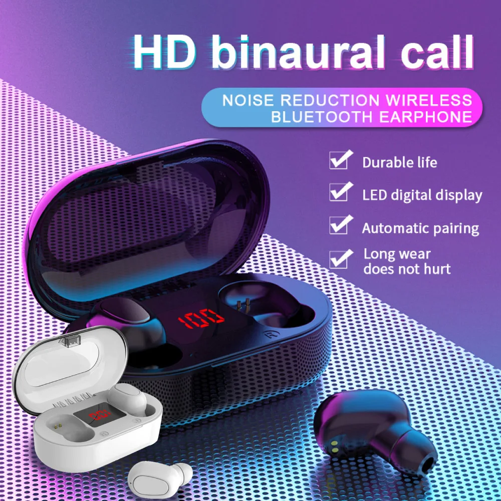 TWS L22 беспроводные Bluetooth 5 0 наушники мини стерео двойной вызов шумоподавление