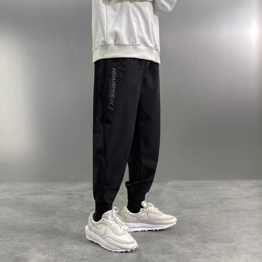 

Spring Summer Korean Hip Hop Fashion Reflective Patchwork Sweatpants Kpop Couples Baggy Jogging Pants Plus Size Running Joggers