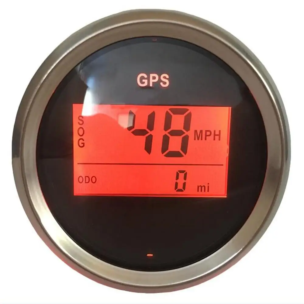 1 шт. абсолютно 52 мм цифровой gps одометры Авто измерители скорости 0-999 км/ч неизвестно Показать 9-32 В водонепроницаемый скорость mileometer