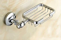 polished chrome soap dishes wall mounted soap dish soap holder box soap basket holder bathroom accessories zba810