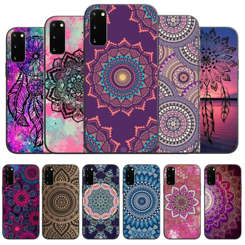 

Mandala Dreancatcher Landscape Phone Case For Samsung Galaxy A21S A31 A32 4G 5G A20E A Series Silicone Black Soft Cover