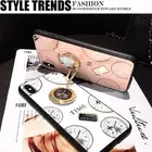 Роскошный металлический держатель, магнитный автомобильный кронштейн в форме часов, держатель для телефона, кольца на палец, подставка, аксессуары