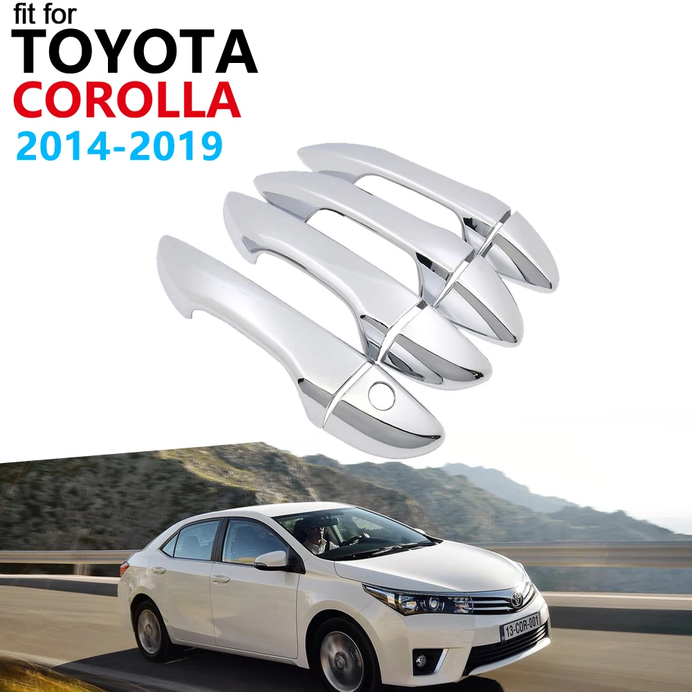 Роскошная хромированная накладка на дверную ручку для Toyota Corolla E170 2014 2015 2016 2017 2018