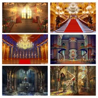 beauty beast backdrops for photography red carpet stairs party background castle palace ballroom wedding backdrop decoration