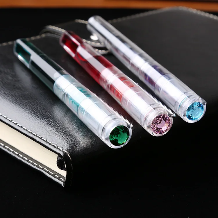 Ручка перьевая Прозрачная с наполнителем демонстрационная чернильная ручка для