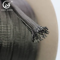 xssh 10m20 meters 10mm 15mm tightly braided thick flexible carbon fiber sleeving shield wire cable sleeve tube sheath sleeves