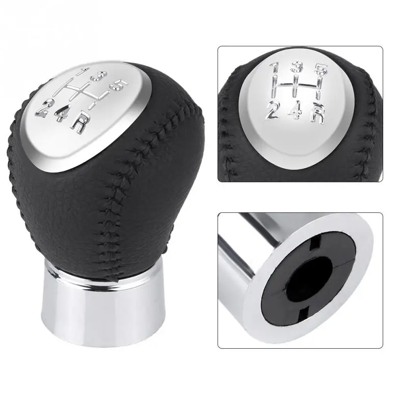 Из искусственной кожи авто 5 скоростей Ручка переключения передач головка для Mazda