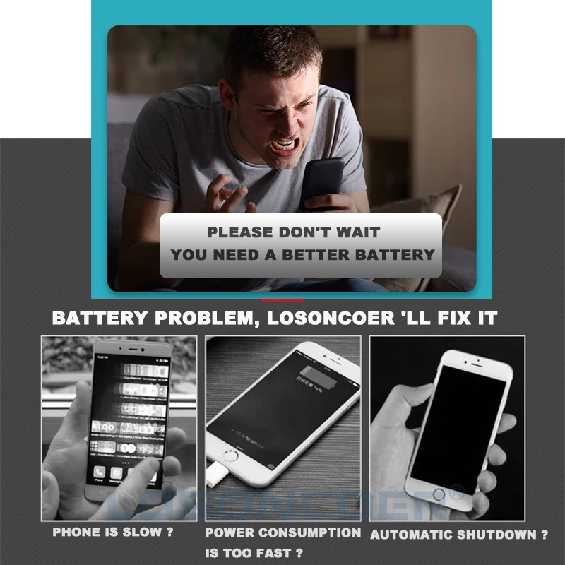 LOSONCOER 3400mAh BL-5CT BL5CT For Nokia 5220XM 6730 C6-01 C3-01 6303C 5220 C5 6330 6303i C5-00 phone Battery+Quick Arrive | Мобильные