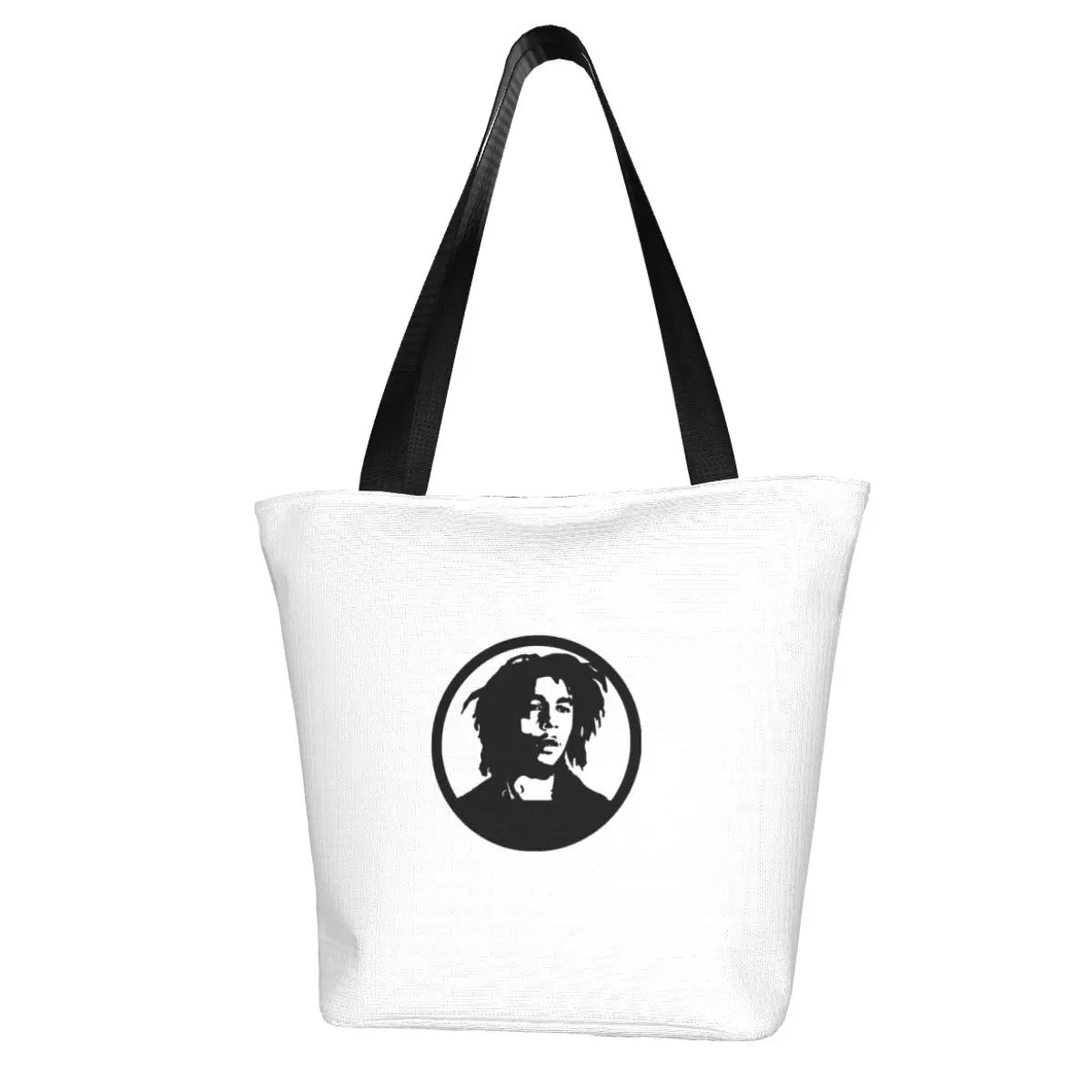 Bob Marley Shopping Bag Aesthetic Cloth Outdoor Handbag Female Fashion Bags