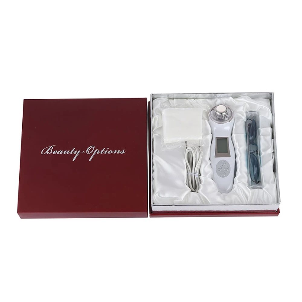 Ультразвуковой вибрирующий массажер для лица 3 МГц цвета фотонный омоложения