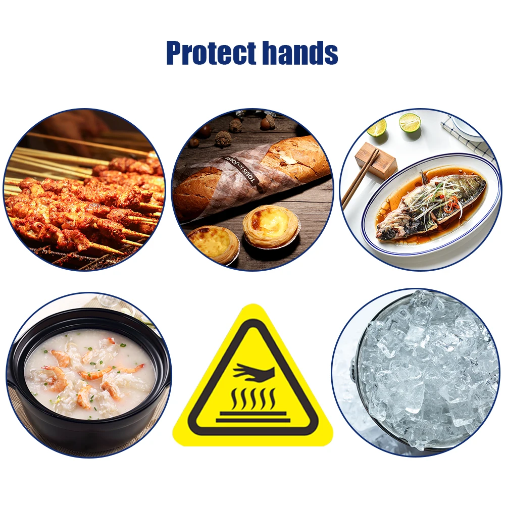 

1 Pair Oven Mitts Silicone Kichen Gloves with Cotton Lining Heat Resistant Oven Gloves Pot Holder Non-Slip for Baking Grilling