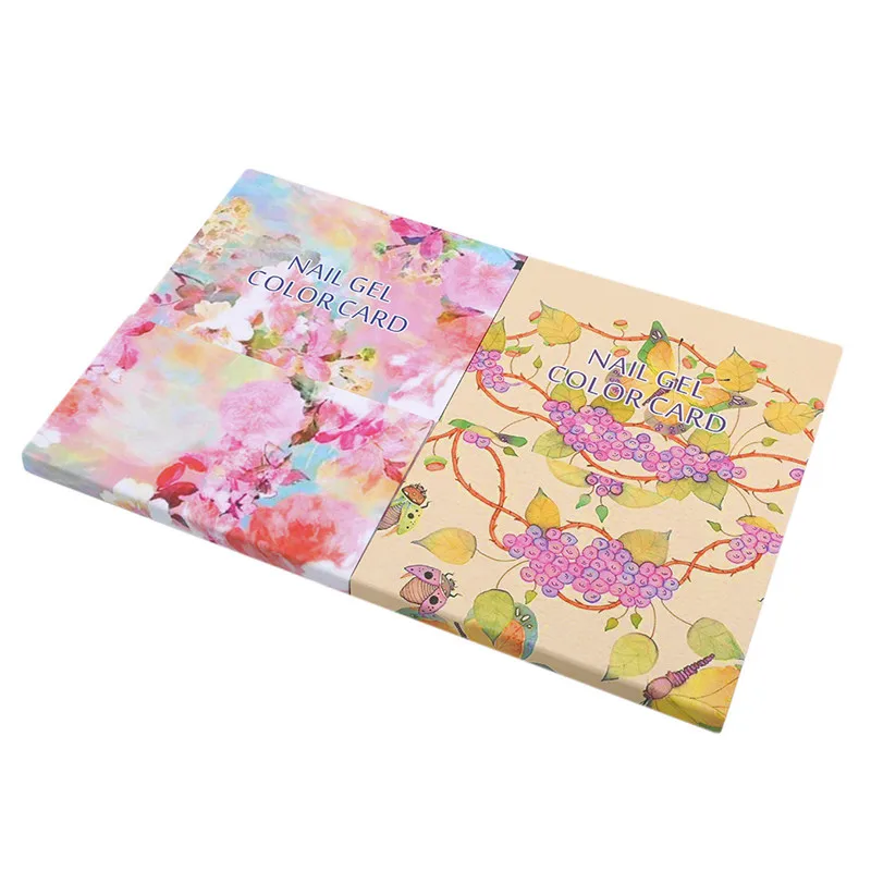 Цветная книжка с искусственными ногтями дисплей цветов фотография Таблица