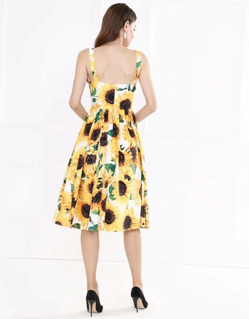

2020 Spring Summer Fashion Runway Mini Short Women's Sleeveless Black Jacquard Floral Print Loose Elegant Vintage Dress