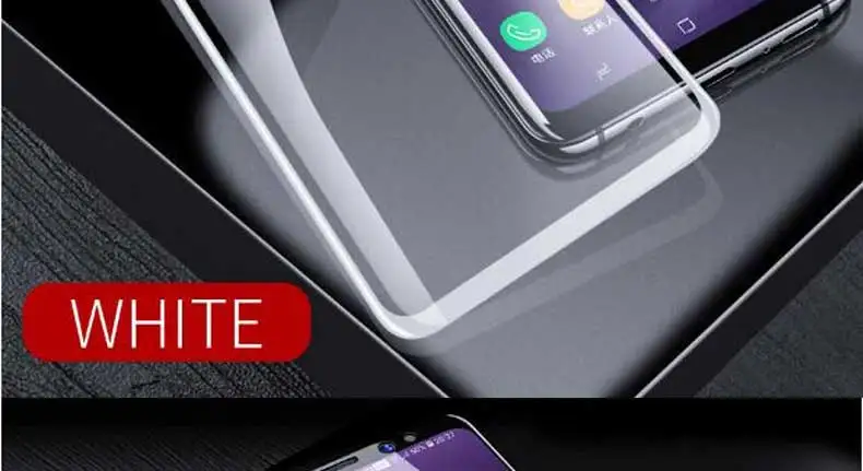 100D полностью изогнутое закаленное стекло для samsung Galaxy S9 S8 Plus Note 9 8 Защитная пленка для экрана samsung S7 S6 Edge S9