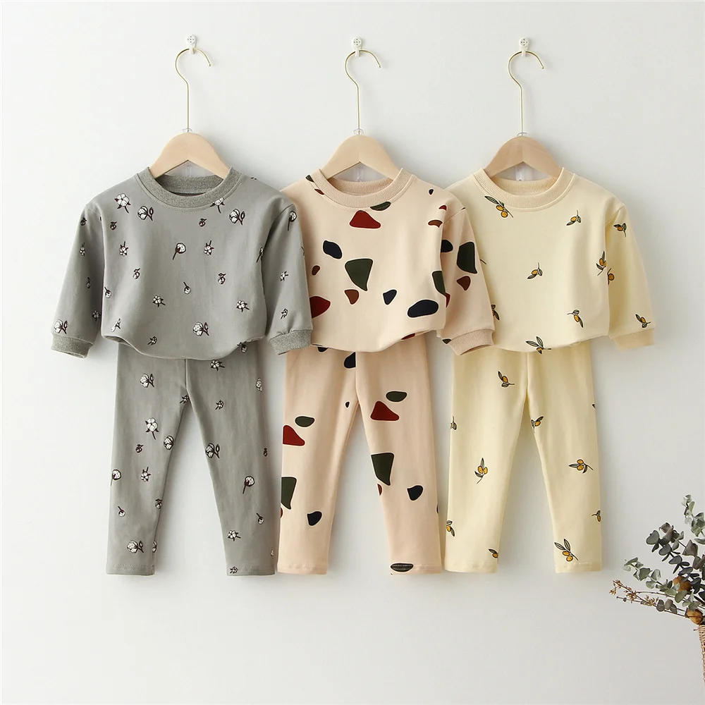 

Kids Clothing Sets Sweatshirt Tops+ Pants Spring Toddler Boys Girls Clothes Kids Tracksuit Baby Pajamas Children Boys Clothing