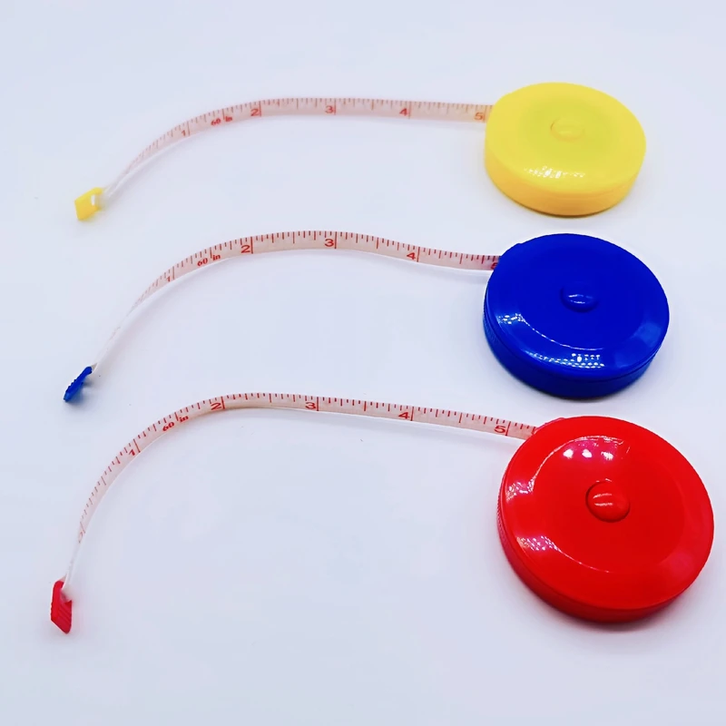 

Random Color Portable Retractable Ruler Centimeter Belt Children Height Ruler Centimeter Inch Roll Tape Measuring Tape Measure