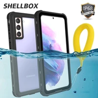 shellbox shockproof waterproof case for samsung s21 plus s21 ultra note 20 ultra luxury 360 full cover for galaxy s20 s10 plus