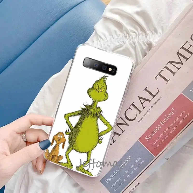 

The Grinc-H Cute funny Phone Case For Samsung Galaxy S5 S6 S7 S8 S9 S10 S10e S20 edge plus lite