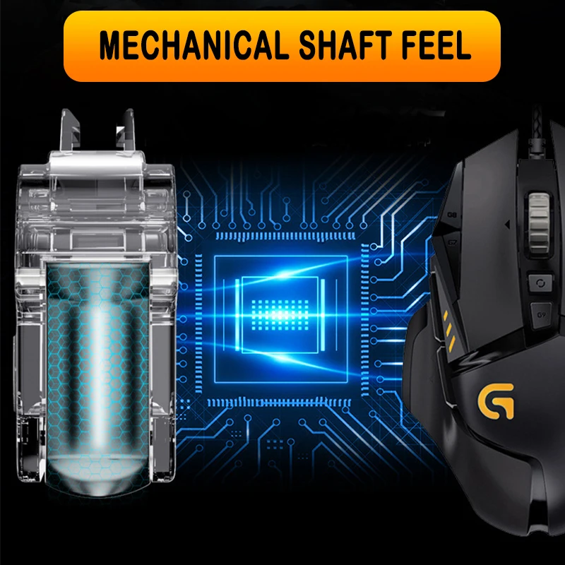 

PUBG Controller Gamepad Button FPS Shooter Gaming Trigger L1R1 Alloy Aid Joystick For IOS Android Mobile Phone Game Accessories